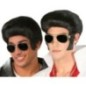 Peluca elvis travolta negra tupe