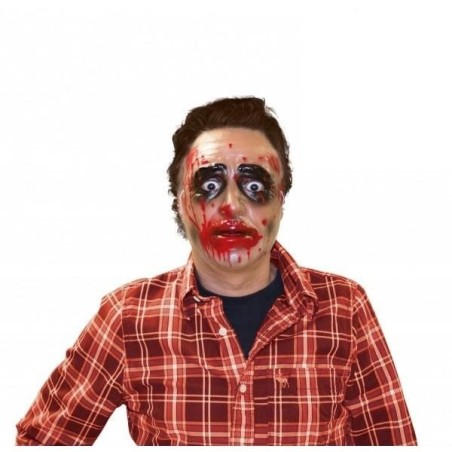 Mascara zombie hombre transparente sangre 8422971031777 S3177