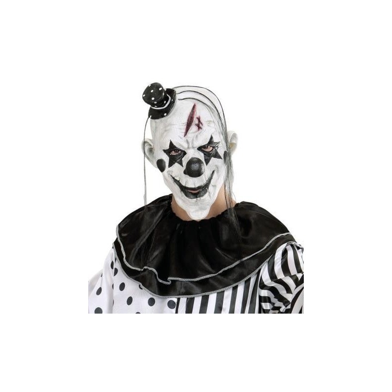 Mascara payaso asesino con pelo jocker diabolico