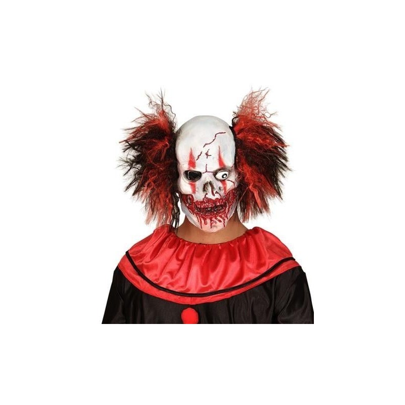 Mascara payaso sanguinario con pelo joker