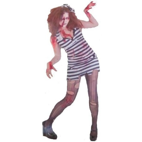 Disfraz prisionera zombie adulto talla unica 8422971082878 S8287