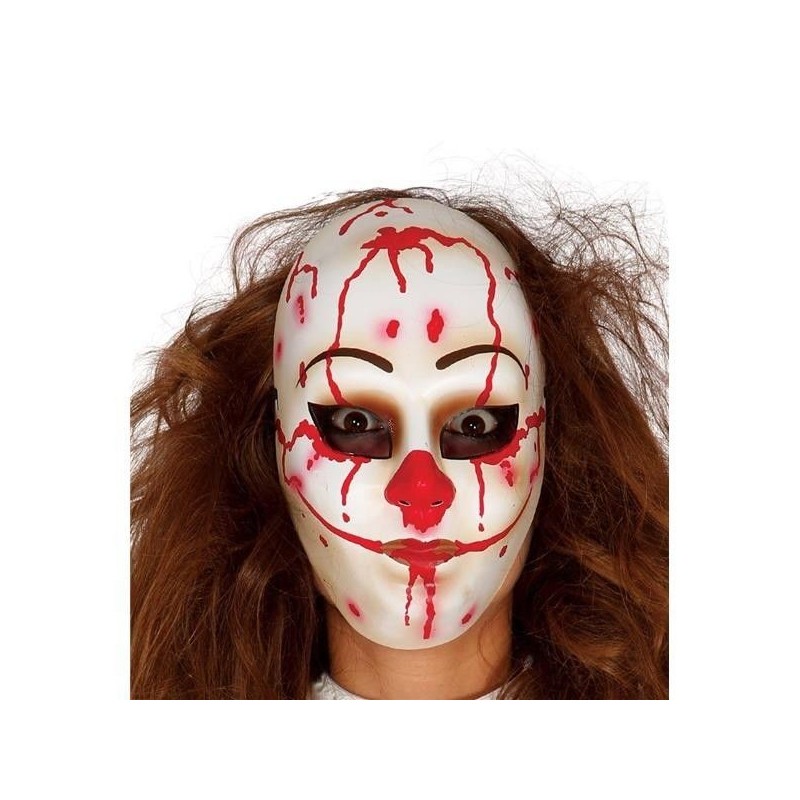 Careta payaso homicida sangrienta