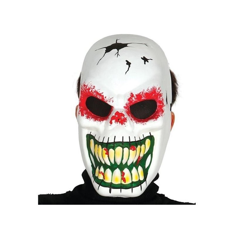 Careta skeleton blanco terrorifico