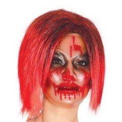 Careta transparente mujer con sangre terror 8434077027929 2792
