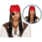 Peluca y pañuelo  pirata de los siete mares