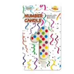 Vela confetti numeros para tarta cumpleaños -Tus disfraces