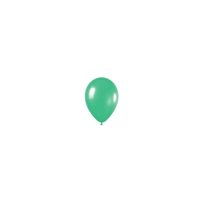 Globo latex solido verde r-5 12.5cm 100 uds sempertex