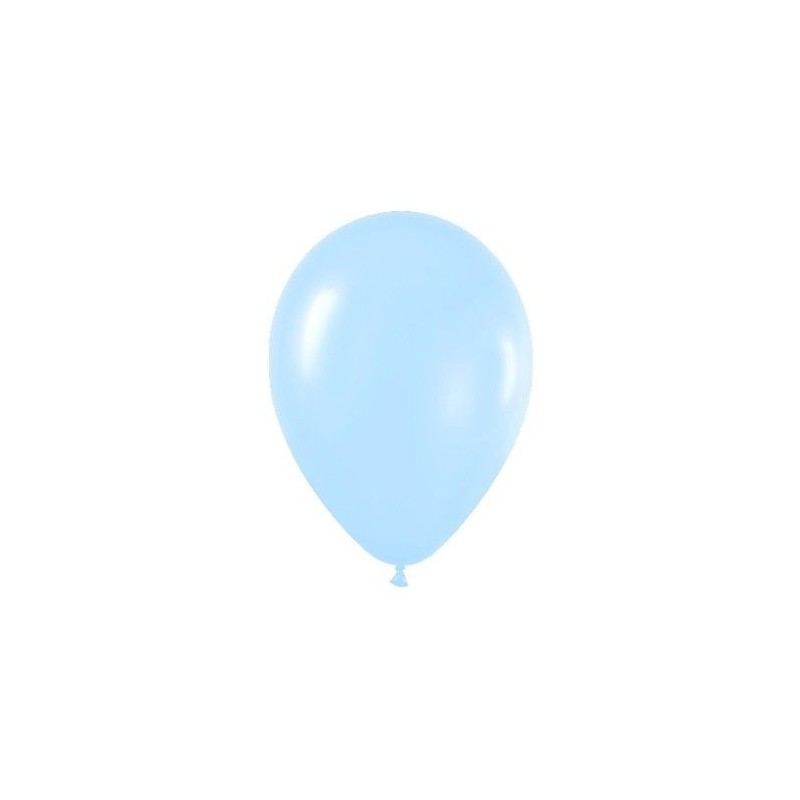 Globo azul satin 100  uds sempertex 12,5 cm