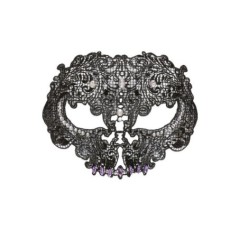 Mascara calavera encaje negro decorada gemas 8003558047819 4781