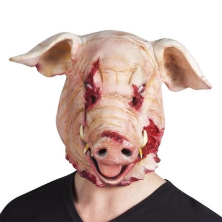 Careta cerdo sin ojos degollado terrorifica 8712026975195 97519