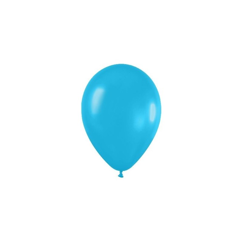 Globo azul caribe serpentex 100 unidades  r5 125 cm