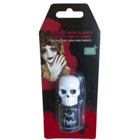 Pintauñas negro esqueleto para halloween 8422971087668 S8766