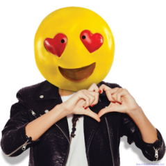 Mascara Emoji enamorado corazones ojos 718856158133 08996FR