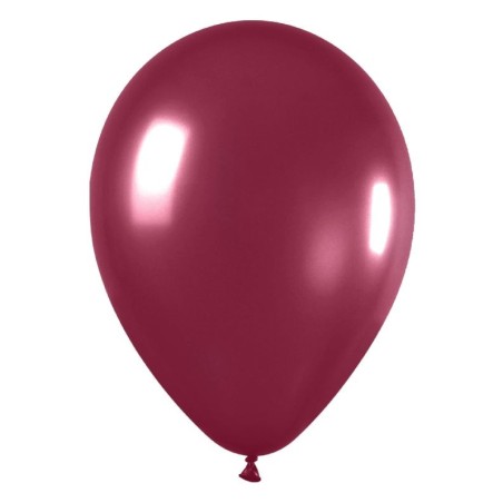 Globo metal vinotinto sempertex 100 uds de 12