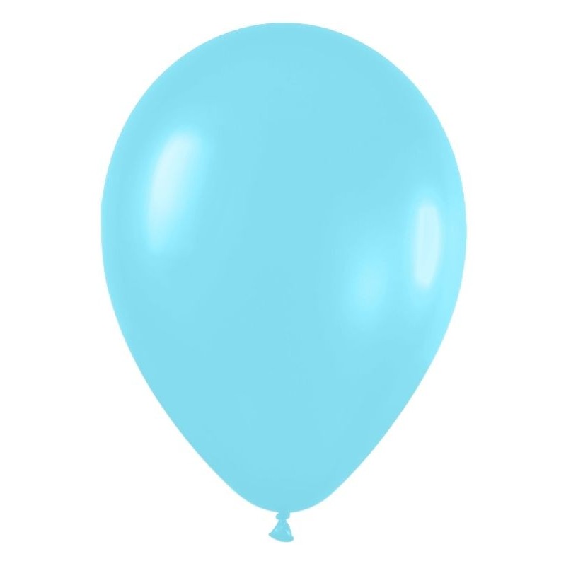 Globo Sempertex R12 30 cm Satin azul 12 uds
