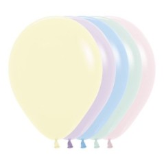 Globo Sempertex R12 30 cm colores pastel surtidos 50 uds 7703340155586 R12 600