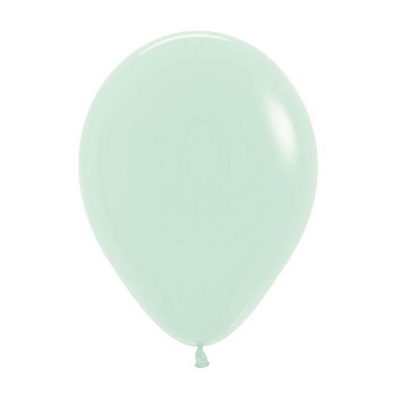 Globo Sempertex R12 30 cm Verde pastel 12 uds