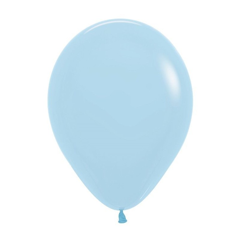 Globo Sempertex R12 30 cm Azul pastel 12 uds