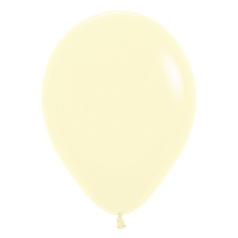 Globo Amarillo Pastel R5 12,5 cm 100 uds Sempertex