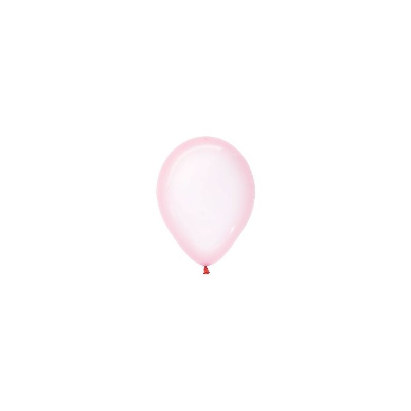 Globos cristal pastel rosado 50 uds 30 cm