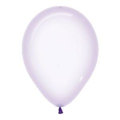Globos cristal pastel lila 50 uds 30 cm sempertex 7703340164069 R12 350