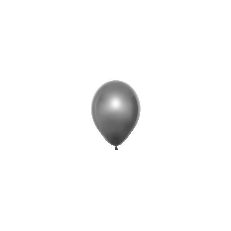 Globos Duo plata cristal + solido 25 uds 30 cm