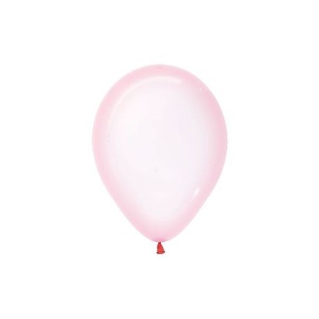 Globos cristal pastel rosa 100 uds 12