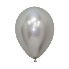 Globos Plata reflex chrome 12 uds 30 cm Sempertex 7703340169682 R12 981 12