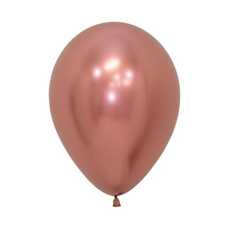 Globo reflex rosa dorado R12 30 cm crome 7703340169675 R12 968