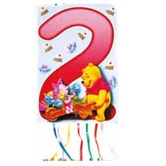 Piñata Winnie The Pooh numeros 33x46 cm -Tus disfraces