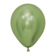 Globos Verde Lima reflex chrome 12 uds 30 cm Sempertex 7703340169712 R12 931 12