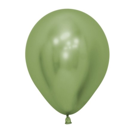 Globos Verde Lima reflex chrome 12 uds 30 cm Sempertex 7703340169712 R12 931 12