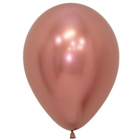 Globo reflex rosa dorado R12 30 cm crome 7703340169651 R12 968 12