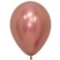 Globo reflex rosa dorado R12 30 cm crome