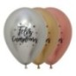 Globos feliz cumpleaños Reflex deluxe Sempertex 12 uds 30 cm