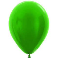 Globo Metal verde Sempertex R12 30 cm  12 uds 7703340238432 R12 530 12
