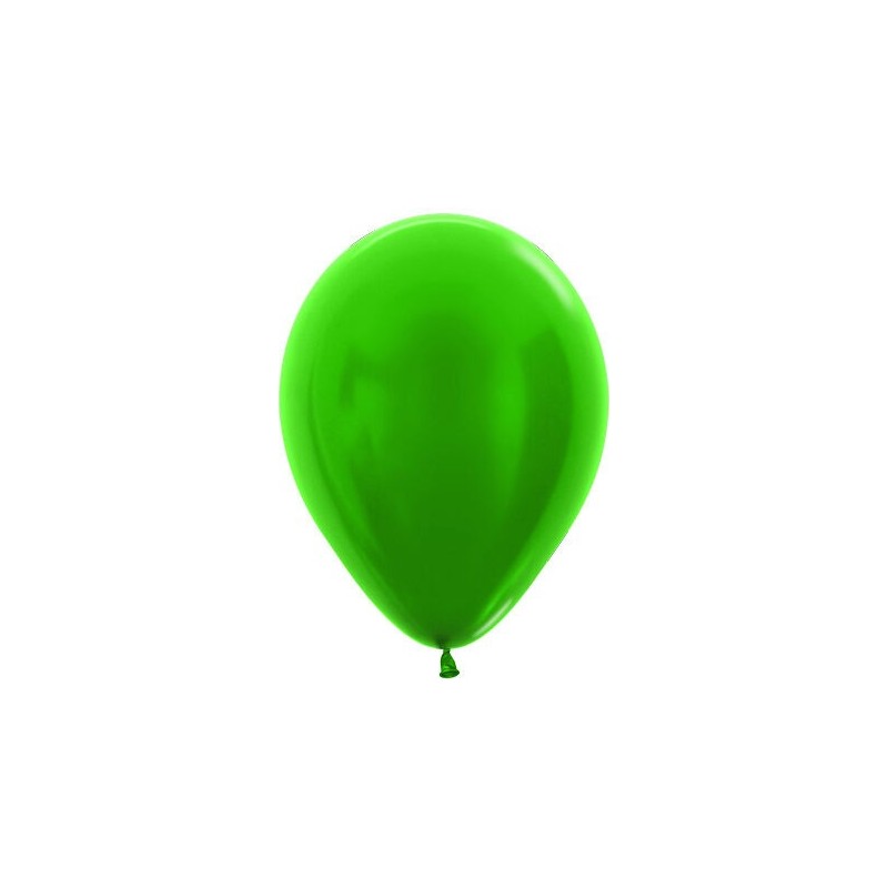 Globo Metal verde Sempertex R12 30 cm  12 uds