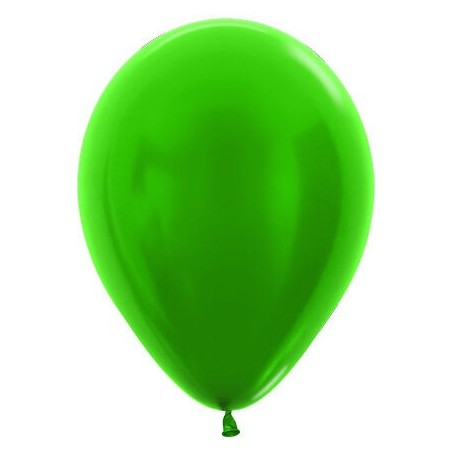 Globo Metal verde Sempertex R12 30 cm  12 uds 7703340238432 R12 530 12
