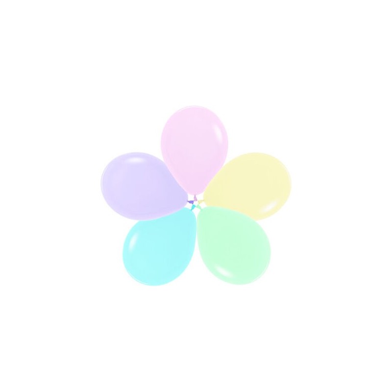Globos Sempertex surtido de colores pastel 50 uds de 30 cm 12"