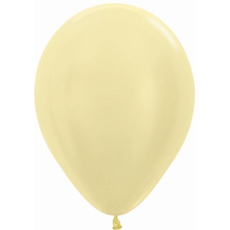 Globo Sempertex R12 30 cm Satin amarillo 12 uds 7703340236834 R12 420 12
