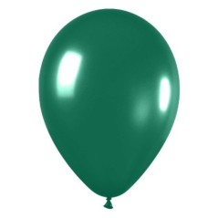 Globo Metal verde selva Sempertex R12 30 cm 12 uds 7703340150093 R12 532 12