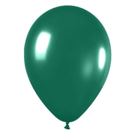 Globo Metal verde selva Sempertex R12 30 cm 12 uds 7703340150093 R12 532 12