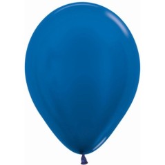 Globo Metal azul Sempertex R12 30 cm 12 uds 7703340238630 R12 540 12