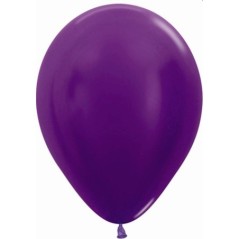 Globo Metal violeta Sempertex R12 30 cm 12 uds 7703340228730 R12 551 12