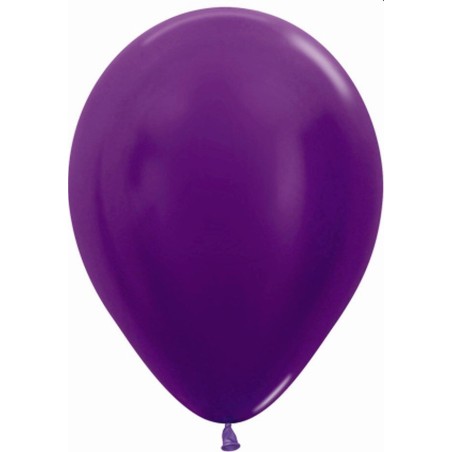 Globo Metal violeta Sempertex R12 30 cm 12 uds 7703340228730 R12 551 12