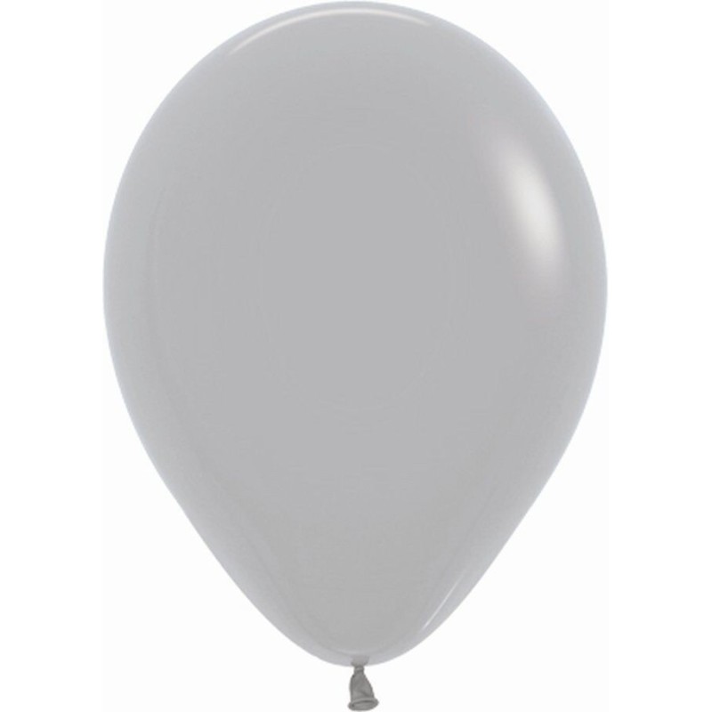 Globo gris de 30 cm 12"  Sempertex bolsa 12 uds