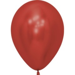 Globo reflex CRISTAL ROJO R5 12