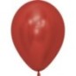 Globo reflex CRISTAL ROJO R5 12,5 cm crome