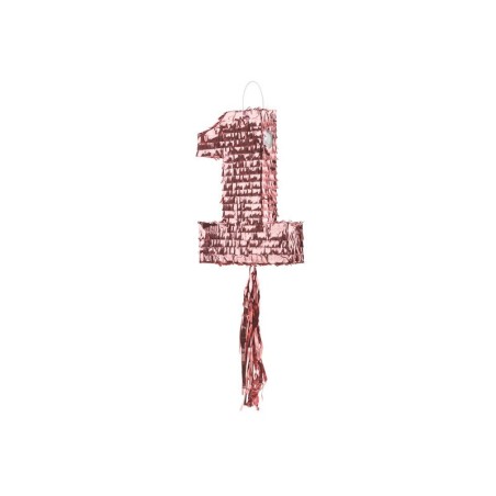 Piñata numero 1 rosa 40 cm 5900779132207 PIN13 1 019R