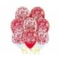 Globos corazones rojos y blancos R5 12,5 cm